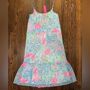NWT size XS Lilly Pulitzer Winni Midi Dress in Milton Sink or Swim